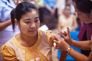 Person Getting Vaccinated