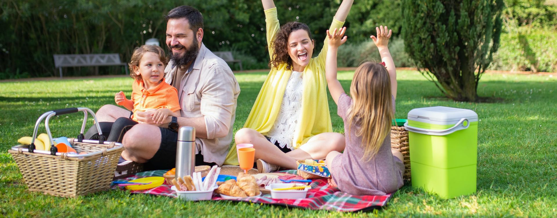 Family Having Fun at the Picnic